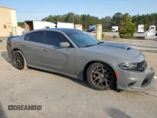2019 Dodge Charger R/T with VIN 2C3CDXCT8KH588555, listed as a Copart auction lot 46393635 with 82,169 mi miles and Salvage Title. Bid and sale history available at carsss.com. Image 4.
