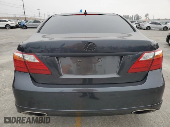 2010 Lexus LS 460 with VIN JTHBL5EF6A5097444, listed as a Copart auction lot 60158115 with 165,130 mi miles and Salvage title. Bid and sale history available at DreamBid. Image 6.