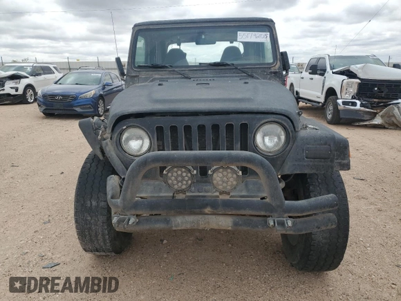 1998 Jeep Wrangler Sahara with VIN 1J4FY49S0WP749826, listed as a Copart auction lot 55174205 with 203,574 mi miles and Salvage title. Bid and sale history available at DreamBid. Image 5.