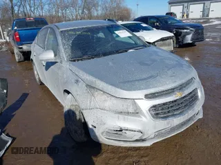 2015 Chevrolet Cruze LT with VIN 1G1PC5SB0F7210575, listed as a IAAI auction lot 41629360 with 192,189 mi miles and . Bid and sale history available at DreamBid. Image 1.