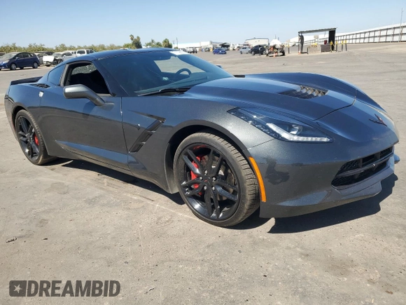2019 Chevrolet Corvette 1LT with VIN 1G1YB2D79K5105215, listed as a Copart auction lot 71198074 with 23,636 mi miles and Salvage Title. Bid and sale history available at carsss.com. Image 4.
