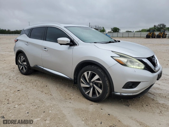2015 Nissan Murano Platinum with VIN 5N1AZ2MG7FN200622, listed as a Copart auction lot 51164925 with 129,140 mi miles and Clean Title. Bid and sale history available at carsss.com. Image 4.