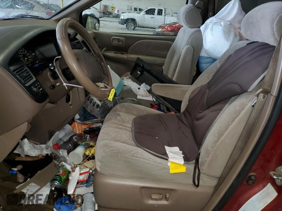 2000 Toyota Sienna LE with VIN 4T3ZF13C0YU258575, listed as a Copart auction lot 53016635 with 252,328 mi miles and Non repairable. Bid and sale history available at DreamBid. Image 7.
