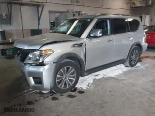 2019 Nissan Armada SL with VIN JN8AY2ND1K9088581, listed as a IAAI auction lot 40909205 with 146,829 mi miles. Bid and sale history available at carsss.com. Image 2.