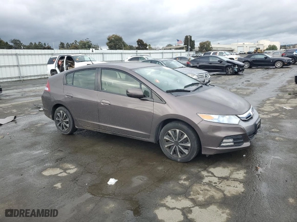2013 Honda Insight LX with VIN JHMZE2H58DS000518, listed as a Copart auction lot 44018465 with 109,011 mi miles and Salvage Title. Bid and sale history available at carsss.com. Image 4.