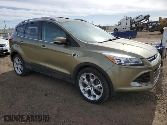 2013 Ford Escape Titanium with VIN 1FMCU9J96DUB55231, listed as a Copart auction lot 44818205 with 79,595 mi miles and Salvage title. Bid and sale history available at DreamBid. Image 4.