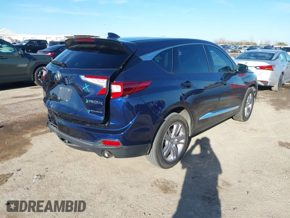 2021 Acura RDX w/Advance Package with VIN 5J8TC2H73ML018743, listed as a IAAI auction lot 41209605 with 40,039 mi miles. Bid and sale history available at carsss.com. Image 4.