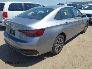 2024 Volkswagen Jetta S with VIN 3VW5M7BUXRM088453, listed as a IAAI auction lot 42000829 with 14,561 mi miles and . Bid and sale history available at DreamBid. Image 4.