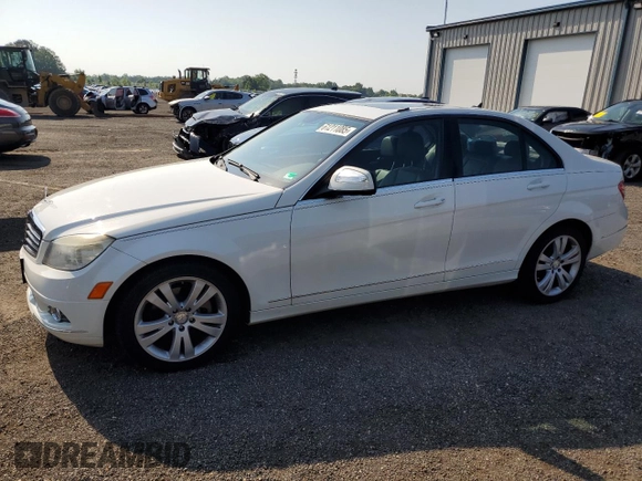 2009 Mercedes-Benz C 300 Sport with VIN WDDGF54X39R047720, listed as a Copart auction lot 61211085 with 44,975 mi miles and Salvage title. Bid and sale history available at DreamBid. Image 1.
