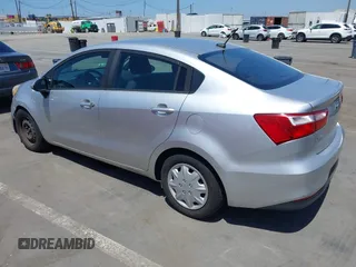 2016 Kia Rio LX with VIN KNADM4A32G6670837, listed as a IAAI auction lot 42154148 with 92,859 mi miles. Bid and sale history available at carsss.com. Image 3.