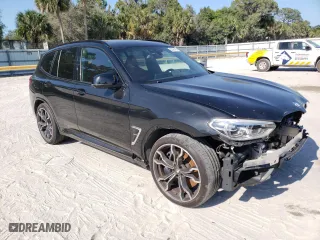 2020 BMW X3 M Competition with VIN 5YMTS0C00L9B36805, listed as a Copart auction lot 52365404 with 24,732 mi miles. Bid and sale history available at carsss.com. Image 4.