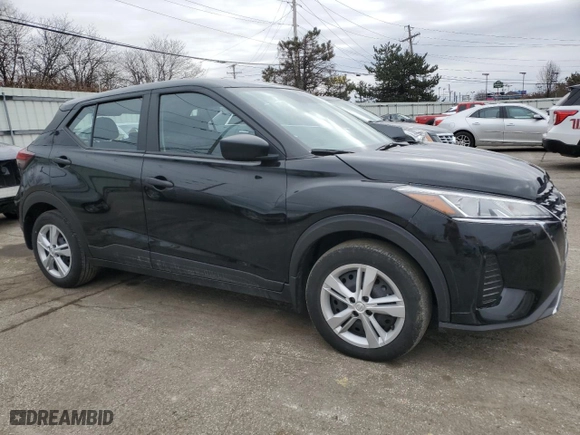 2023 Nissan Kicks S with VIN 3N1CP5BV8PL498530, listed as a Copart auction lot 47360615 with NaN miles and Salvage Title. Bid and sale history available at carsss.com. Image 4.