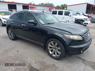 2005 Infiniti FX with VIN JNRAS08U35X106723, listed as a IAAI auction lot 42621543 with 170,558 mi miles and . Bid and sale history available at DreamBid. Image 1.