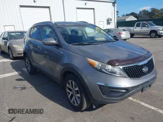 2015 Kia Sportage LX with VIN KNDPBCAC9F7671332, listed as a IAAI auction lot 41595834 with 146,535 mi miles and . Bid and sale history available at carsss.com. Image 1.