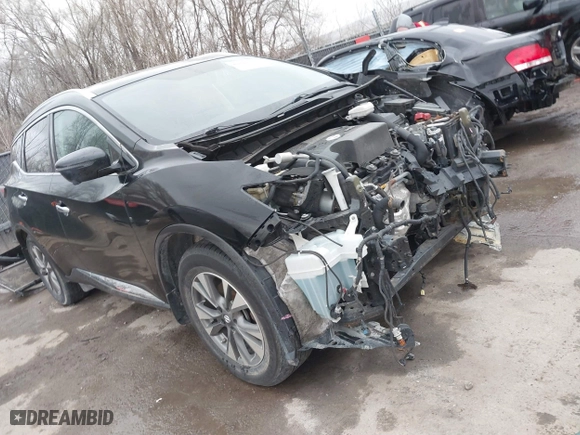 2016 Nissan Murano SL with VIN 5N1AZ2MH9GN164961, listed as a IAAI auction lot 41801749 with 144,198 mi miles. Bid and sale history available at carsss.com. Image 1.