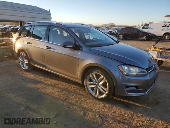 2015 Volkswagen Golf SportWagen TDI SEL with VIN 3VWCA7AU2FM503813, listed as a Copart auction lot 83393124 with 143,850 mi miles and Salvage Title. Bid and sale history available at carsss.com. Image 4.