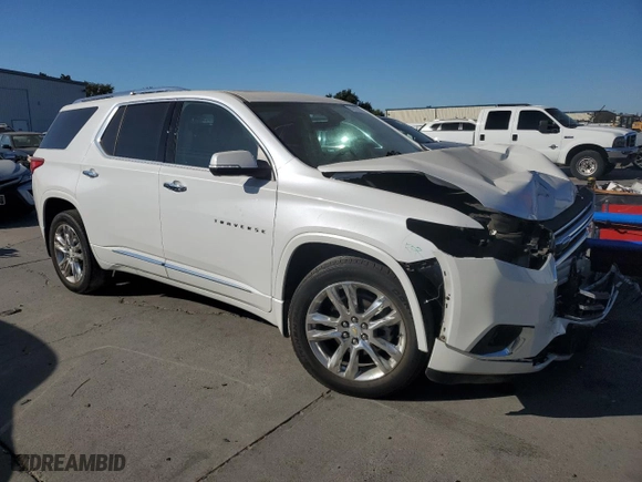 2021 Chevrolet Traverse High Country with VIN 1GNEVNKW8MJ225604, listed as a Copart auction lot 74614544 with 62,801 mi miles and Salvage Title. Bid and sale history available at carsss.com. Image 4.