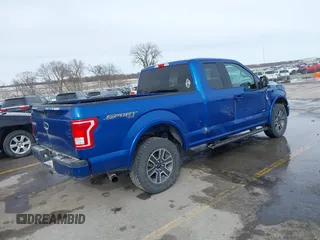 2017 Ford F-150 XL with VIN 1FTEX1EP9HKC95502, listed as a IAAI auction lot 41731718 with 181,487 mi miles. Bid and sale history available at carsss.com. Image 4.