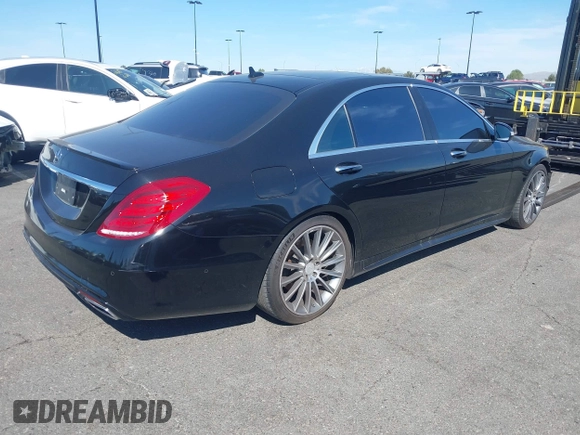 2016 Mercedes-Benz S 550 with VIN WDDUG8CB6GA236557, listed as a IAAI auction lot 41555225 with 128,008 mi miles and . Bid and sale history available at carsss.com. Image 4.