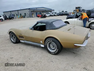 1969 Chevrolet Corvette z VIN 194679S706745, wystawiony jako Copart lot #74731214 z przebiegiem 46 994 mil mil oraz Szkoda całkowita • Salvage title. Historia ofert i sprzedaży dostępna na DreamBid. Obrazek 2.