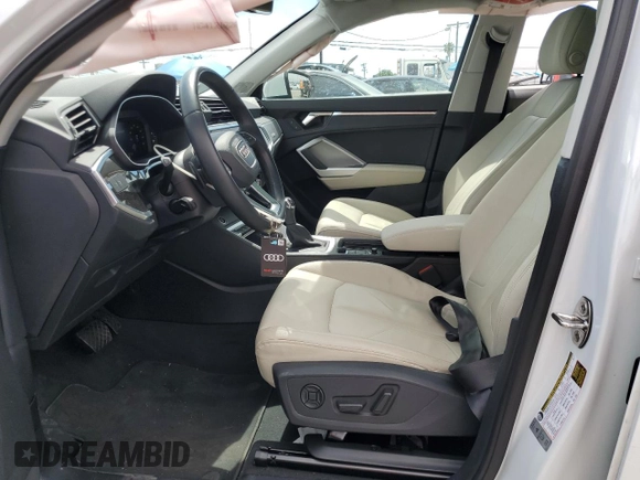 2022 Audi Q3 S line Premium Plus with VIN WA1EECF35N1084418, listed as a Copart auction lot 52442845 with 23,701 mi miles and Salvage Title. Bid and sale history available at carsss.com. Image 7.