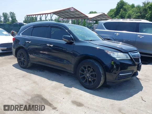 2014 Acura MDX Advance with VIN 5FRYD4H81EB013128, listed as a IAAI auction lot 42452849 with 152,117 mi miles and . Bid and sale history available at DreamBid. Image 1.