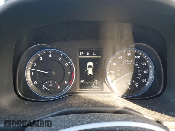 2022 Hyundai Kona SE with VIN KM8K2CAB5NU768606, listed as a Copart auction lot 43976075 with 73,079 mi miles and Salvage Title. Bid and sale history available at carsss.com. Image 9.