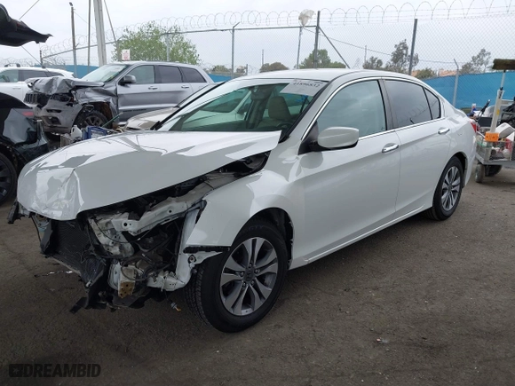 2014 Honda Accord Sedan LX with VIN 1HGCR2F34EA113940, listed as a IAAI auction lot 41896832 with 136,664 mi miles. Bid and sale history available at carsss.com. Image 18.