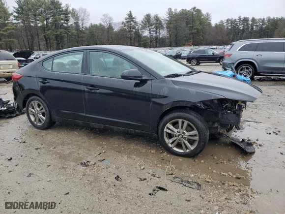 2017 Hyundai Elantra SE with VIN 5NPD84LF3HH167923, listed as a Copart auction lot 49994055 with 54,555 mi miles and Salvage Title. Bid and sale history available at carsss.com. Image 4.