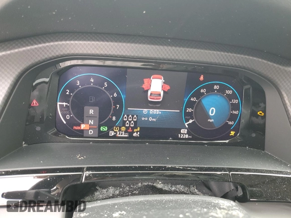 2024 Volkswagen Atlas Peak Edition SE with VIN 1V2CR2CA4RC575859, listed as a Copart auction lot 76310634 with 1,228 mi miles and Salvage title. Bid and sale history available at DreamBid. Image 9.