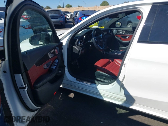 2018 Mercedes-Benz C 43 AMG with VIN 55SWF6EB5JU254522, listed as a IAAI auction lot 41669141 with 38,724 mi miles and . Bid and sale history available at carsss.com. Image 5.