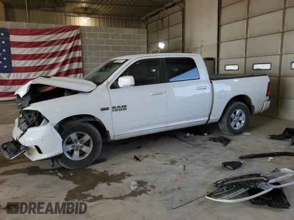 2015 Ram 1500 Sport with VIN 1C6RR7MT3FS549903, listed as a Copart auction lot 65462414 with 162,509 mi miles and Salvage title. Bid and sale history available at DreamBid. Image 1.