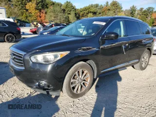 2013 Infiniti JX35 with VIN 5N1AL0MM5DC321802, listed as a Copart auction lot 76448834 with 169,516 mi miles and Clean Title. Bid and sale history available at carsss.com. Image 1.