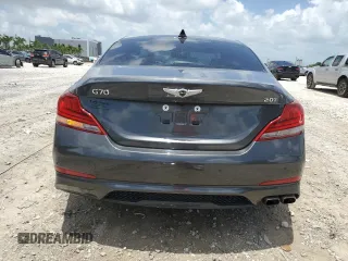 2019 Genesis G70 Advanced with VIN KMTG34LA7KU043961, listed as a Copart auction lot 60412685 with 47,710 mi miles and Salvage title. Bid and sale history available at DreamBid. Image 6.