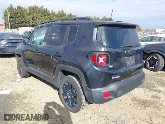 2018 Jeep Renegade Sport with VIN ZACCJBAB4JPH68808, listed as a IAAI auction lot 41319728 with 225,750 mi miles. Bid and sale history available at carsss.com. Image 3.