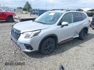 2023 Subaru Forester Sport with VIN JF2SKAJC0PH519600, listed as a IAAI auction lot 41880854 with 27,996 mi miles. Bid and sale history available at carsss.com. Image 17.