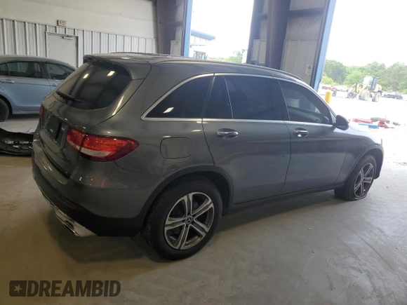 2019 Mercedes-Benz GLC 300 with VIN WDC0G4JB2KF612553, listed as a Copart auction lot 52122915 with 85,600 mi miles and Salvage title. Bid and sale history available at DreamBid. Image 3.