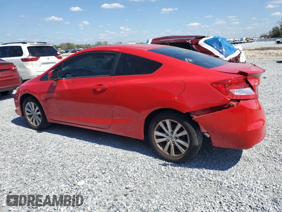 2012 Honda Civic Cpe EX with VIN 2HGFG3B80CH537379, listed as a Copart auction lot 46654965 with 125,969 mi miles and Salvage Title. Bid and sale history available at carsss.com. Image 2.