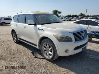 2012 Infiniti QX56 7-passenger with VIN JN8AZ2NF9C9517580, listed as a Copart auction lot 66382334 with 176,182 mi miles and Clean Title. Bid and sale history available at carsss.com. Image 4.