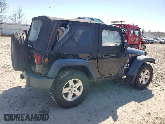 2008 Jeep Wrangler X with VIN 1J8FA24198L516978, listed as a Copart auction lot 55634555 with Not Provided miles and Non Repairable. Bid and sale history available at DreamBid. Image 3.