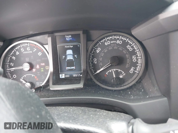 2023 Toyota Tacoma 4WD SR with VIN 3TMCZ5AN0PM550641, listed as a IAAI auction lot 41929355 with 18,917 mi miles. Bid and sale history available at carsss.com. Image 7.