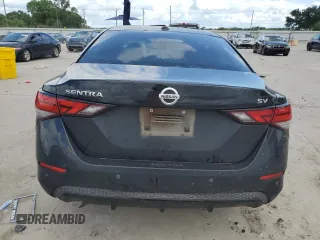 2021 Nissan Sentra SV with VIN 3N1AB8CV8MY329726, listed as a Copart auction lot 56601225 with 51,856 mi miles and Salvage Title. Bid and sale history available at DreamBid. Image 6.
