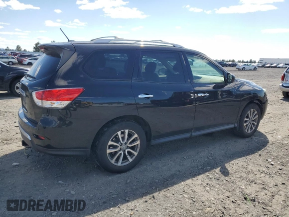 2015 Nissan Pathfinder Platinum with VIN 5N1AR2MN7FC650877, listed as a Copart auction lot 54963045 with 125,646 mi miles and Clean Title. Bid and sale history available at DreamBid. Image 3.