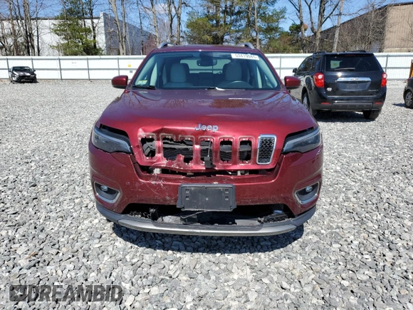 2019 Jeep Cherokee Limited with VIN 1C4PJMDX9KD380560, listed as a Copart auction lot 53419085 with 56,797 mi miles and Salvage title. Bid and sale history available at DreamBid. Image 5.