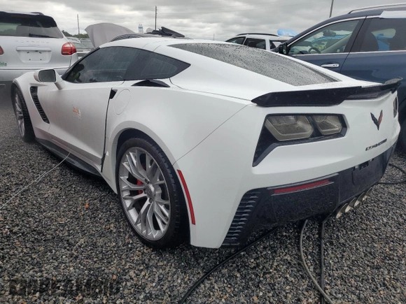 2019 Chevrolet Corvette Z06 2LZ with VIN 1G1YS2D6XK5605889, listed as a Copart auction lot 74106054 with 0 mi miles and Non Repairable. Bid and sale history available at carsss.com. Image 2.