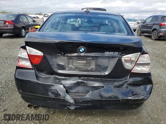 2007 BMW 3 Series 328i with VIN WBAVC53507FZ78374, listed as a Copart auction lot 49245645 with 89,084 mi miles and Salvage Title. Bid and sale history available at carsss.com. Image 6.