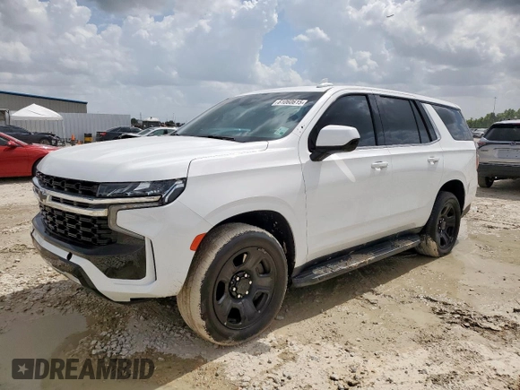 2024 Chevrolet Tahoe Commercial with VIN 1GNSCLED1RR178853, listed as a Copart auction lot 61060615 with 16,145 mi miles and Salvage title. Bid and sale history available at DreamBid. Image 1.