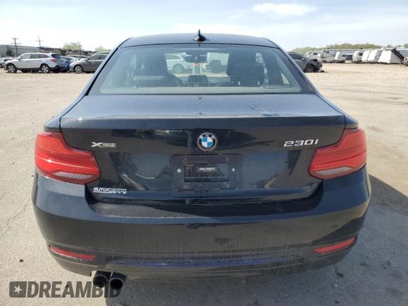 2018 BMW 2 Series 230i xDrive with VIN WBA2J3C51JVA52384, listed as a Copart auction lot 53062575 with 73,124 mi miles and Salvage Title. Bid and sale history available at carsss.com. Image 6.