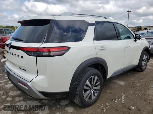 2024 Nissan Pathfinder SL with VIN 5N1DR3CC1RC313807, listed as a Copart auction lot 55822515 with 7,625 mi miles and Salvage title. Bid and sale history available at DreamBid. Image 3.
