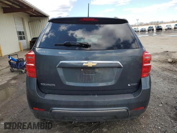 2017 Chevrolet Equinox Premier with VIN 2GNALDEK5H1509506, listed as a Copart auction lot 49555335 with 108,509 mi miles and Salvage Title. Bid and sale history available at carsss.com. Image 6.